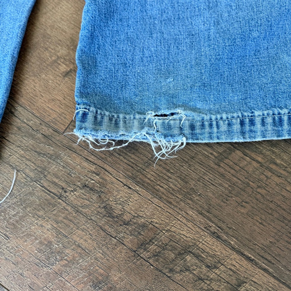 Vintage Y2K Abercrombie & Fitch Drawstring Jeans Womens Size 6 Wide Leg Cargo - Picture 10 of 12